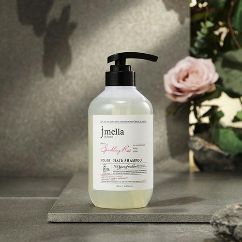 Jmella Парфюмированный шампунь для всех типов волос In France Sparkling Rose Hair Shampoo 500 мл — изображение 3