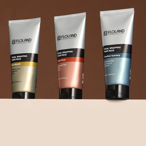 Floland Питательная маска для поврежденных волос Airy Smooth Dual Wrapping Hair Pack 120 мл — изображение 4