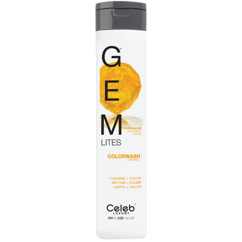 CELEB LUXURY, Шампунь для яркости цвета Gem Lites Colorwash турмалин, 244 мл