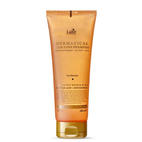 LA'DOR, Укрепляющий шампунь для тонких волос Dermatical Hair-Loss Shampoo For Thin Hair, 200 мл
