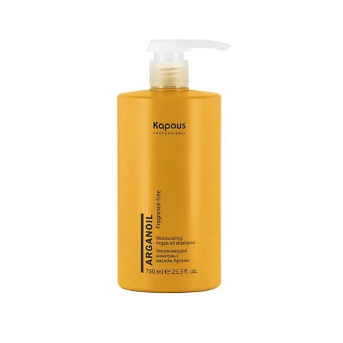 KAPOUS, Увлажняющий шампунь для волос с маслом Арганы Fragrance Free Arganoil, 750 мл