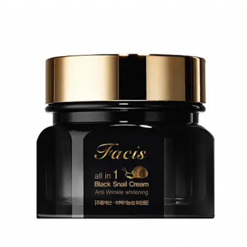 JIGOTT, Крем-эссенция для лица с муцином черной улитки Facis All-In-One Black Snail Cream, 100 мл