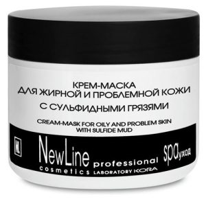 NEW LINE, Крем-маска для жирной и проблемной кожи с сульфидными грязями, 300 мл
