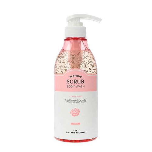 VILLAGE 11 FACTORY, Парфюмированный скраб для тела Perfume Scrub Bodywash Classic Pink, 500 мл