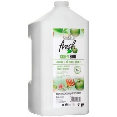 SALERM, Шампунь с зеленым чаем и алоэ вера BIOKERA Fresh Green Shot Shampoo, 4000 мл