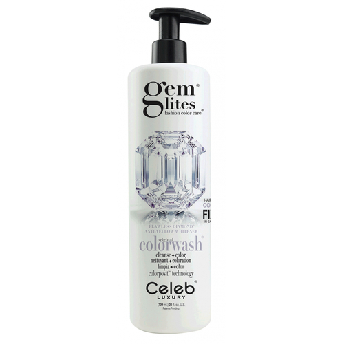CELEB LUXURY, Шампунь для яркости цвета Gem Lites Colorwash бриллиант, 739 мл