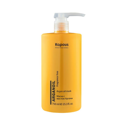 KAPOUS, Маска для волос с маслом арганы Fragrance Free Arganoil, 750 мл