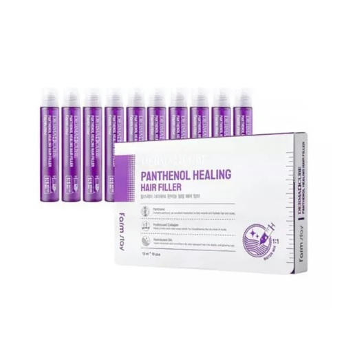 FARMSTAY, Питательный филлер для волос с пантенолом Derma Cube Panthenol Healing Hair Filler, 13 мл*10 шт