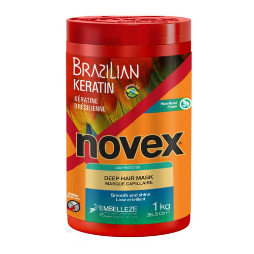 NOVEX, Суперфуд маска для волос Brazilian Keratin, 1000 гр
