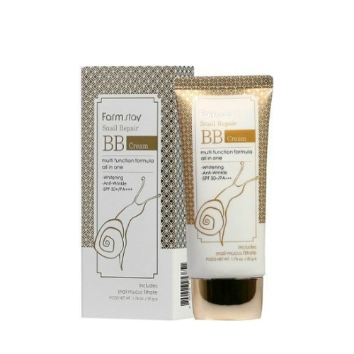 FARMSTAY, BB-крем для лица с улиткой Snail Repair BB Cream SPF50+/PA+++, 50 г — изображение 2