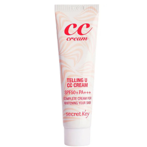 SECRET KEY, CC-крем для лица осветляющий Telling U CC Cream SPF50+ PA+++, 30 мл