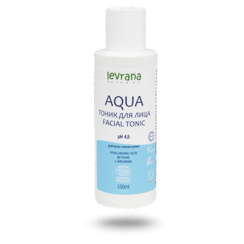 LEVRANA, Тоник для лица "AQUA", ECOCERT, 150 мл