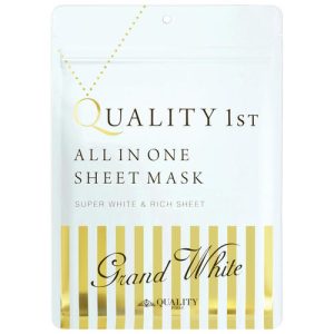 QUALITY FIRST, Выравнивающая цвет кожи лица маска гранд Grand White, 7 шт