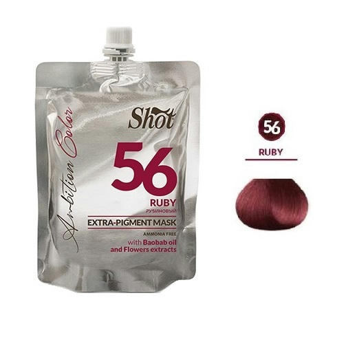 SHOT, Маска для волос эсктра пигмент Extra Pigment Ambition Color 56, 200 мл