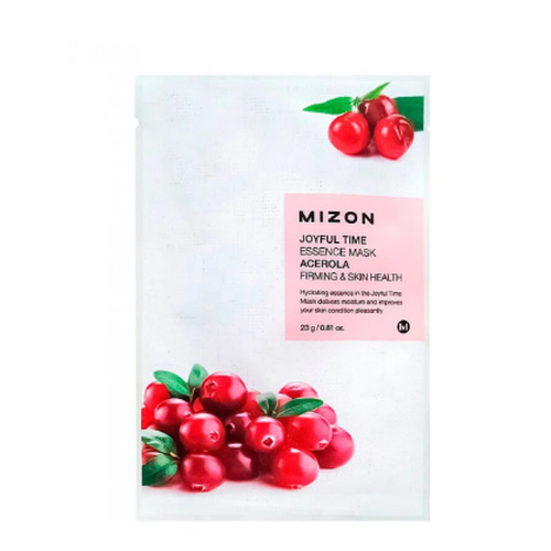 MIZON, Тканевая маска для лица с экстрактом барбадосской вишни Joyful Time Essence Mask Acerola, 1 шт