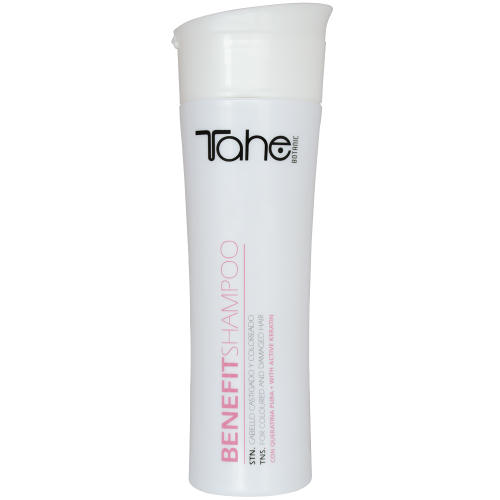 TAHE, Шампунь с кератином для поврежденных и окрашенных волос Benefit Shampoo Botanic, 300 мл