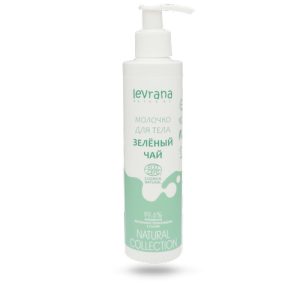 LEVRANA, Молочко для тела Зеленый чай ECOCERT COSMOS NATURAL , 200мл