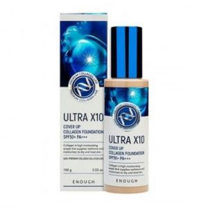 ENOUGH, Увлажняющий тональный крем с коллагеном Ulta x10 Cover Up Collagen Foundation SPF50 №13, 100 мл