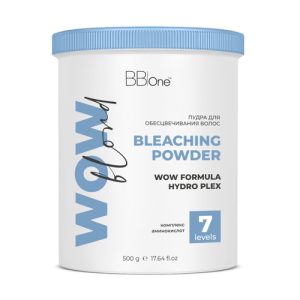 BB ONE, Обесцвечивающая пудра WOW Blond Bleaching Powder HYDRO PLEX BLUE, 500 гр
