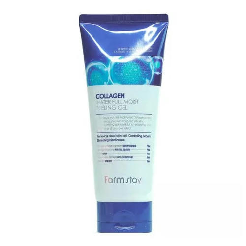 FARMSTAY, Увлажняющий пилинг-гель с коллагеном Collagen Water Full Moist Peeling Gel, 180 мл — изображение 2
