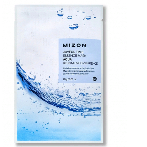 MIZON, Тканевая маска для лица с морской водой Joyful Time Essence Mask Aqua, 1 шт