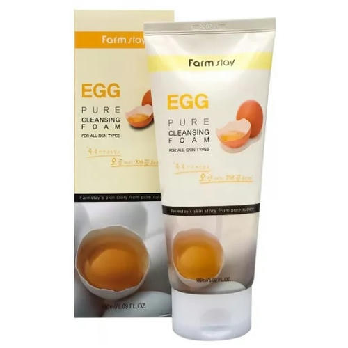 FARMSTAY, Очищающая пенка для сужения пор с яичным экстрактом Egg Pure Cleansing Foam, 180 мл — изображение 2
