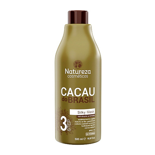 NATUREZA, Маска шелковая глубокого кондиционирования Cacau do Brasil, 500 мл