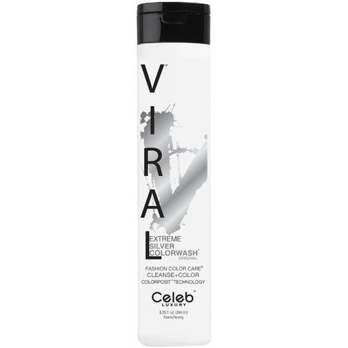 CELEB LUXURY, Шампунь для яркости цвета Viral Shampoo серебряный, 244 мл