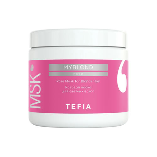 TEFIA, Розовая маска для светлых волос Myblond, 500 мл
