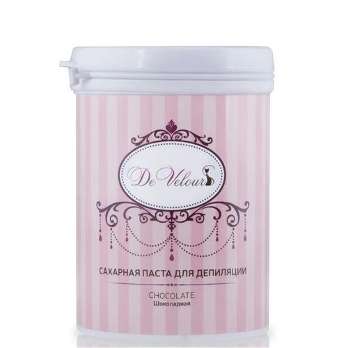 DE VELOURS, Сахарная паста для депиляции шоколадная Chocolate, 330 гр