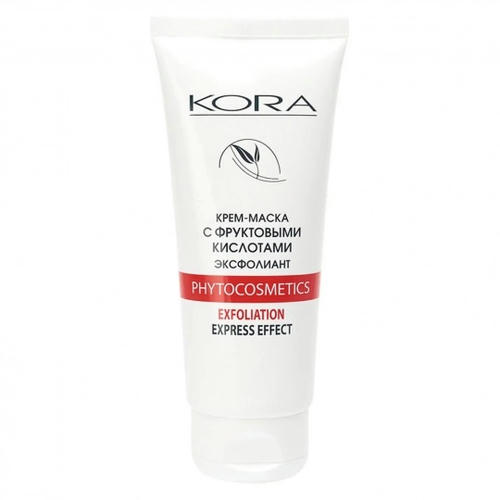 KORA, Крем-маска с фруктовыми кислотами Эксфолиант, 100 мл