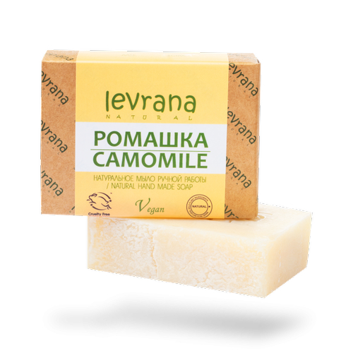 LEVRANA, Натуральное мыло ручной работы Ромашка, 100 гр