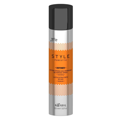 KAARAL, Лак без газа экстра фиксации Style Perfetto Definer Extra Strong Hold Working No Aerosol Spray, 350 мл