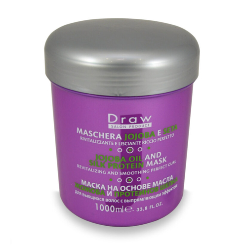 PUNTI DI VISTA, Маска для волос на основе масла жожоба и протеинов шёлка Draw Jojoba Oil And Silk Proteins Mask, 1000 мл