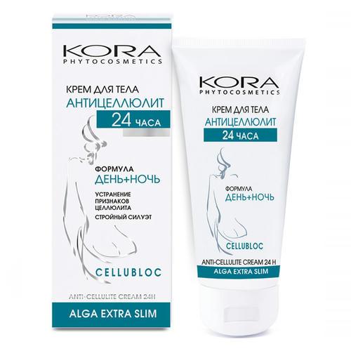 KORA, Крем для тела антицеллюлит 24 часа, 150 мл