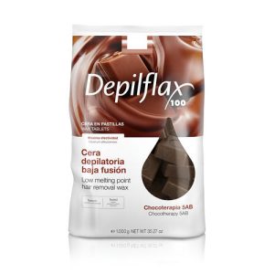 DEPILFLAX, Воск горячий в брикетах в пакете Шоколад, 1000 гр