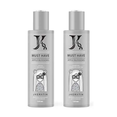 JKERATIN, Набор для волос MUST HAVE (шаг 1 + шаг 2), 2 х 120 мл
