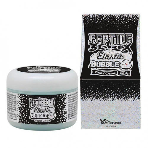 ELIZAVECCA, Крем для лица пузырьковый с пептидами Peptide 3D Fix Elastic Bubble Facial Cr