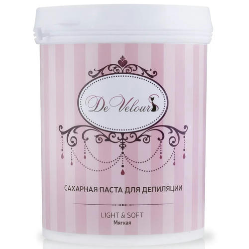 DE VELOURS, Сахарная паста для депиляции мягкая Sugarpaste Light & Soft, 330 гр
