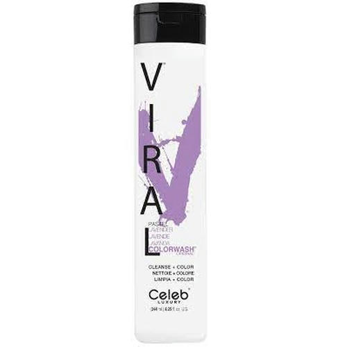 CELEB LUXURY, Шампунь для яркости цвета Viral Shampoo пастельная лаванда, 244 мл