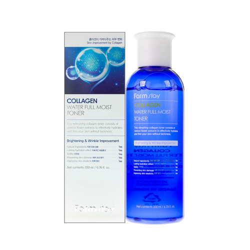 FARMSTAY, Увлажняющий тонер с коллагеном Collagen Water Full Moist Toner, 200 мл