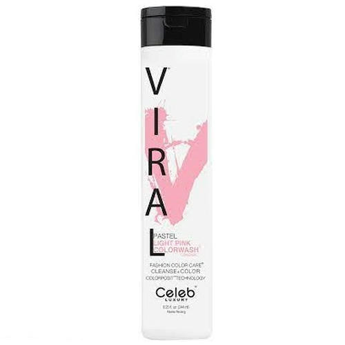 CELEB LUXURY, Шампунь для яркости цвета Viral Shampoo розовая пастель, 244 мл