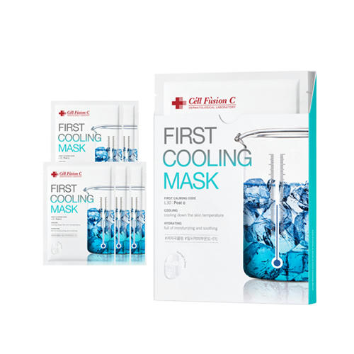 Cell Fusion C Охлаждающая и успокаивающая маска Post Alpha First Cooling Mask(5шт)