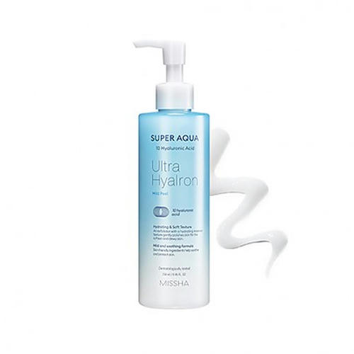 Missha Нежный пилинг-гель Super Aqua Ultra Hyalron Mild Peel 250мл