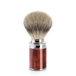 Помазок MUEHLE TRADITIONAL, барсучий ворс высшей категории Silvertip, смола черепахового цвета