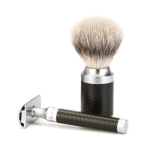 Т-образная бритва MUEHLE ROCCA, сталь, черный акцент, closed comb — изображение 2