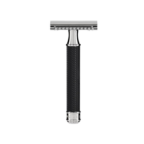 Т-образная бритва MUEHLE TRADITIONAL, черный хром, сlosed comb