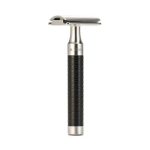 Т-образная бритва MUEHLE ROCCA, сталь, черный акцент, closed comb