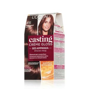 Крем - краска L`Oreal Paris Casting Creme Gloss стойкая для волос 415 Морозный каштан