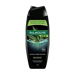 Мужской гель для душа Palmolive Men 4 в 1 с экстрактом семян конопли 500мл